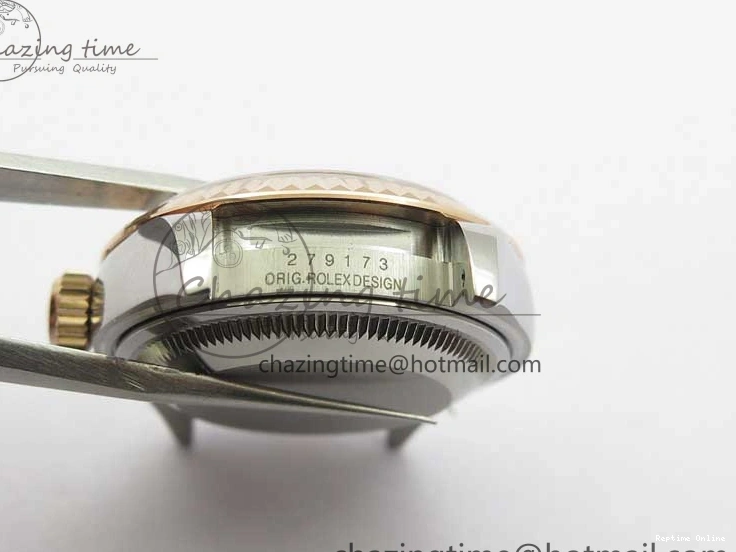 1218 Datejust 28mm 279173 SS RG BP Maker Best Edition Black Dial on SS RG Jubilee Bracelet ETA TopPick 2580